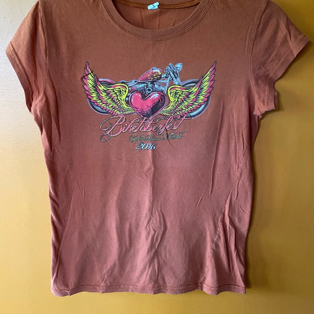 Orange Daytona Beach 2016 Bikerfest Women’s Tee